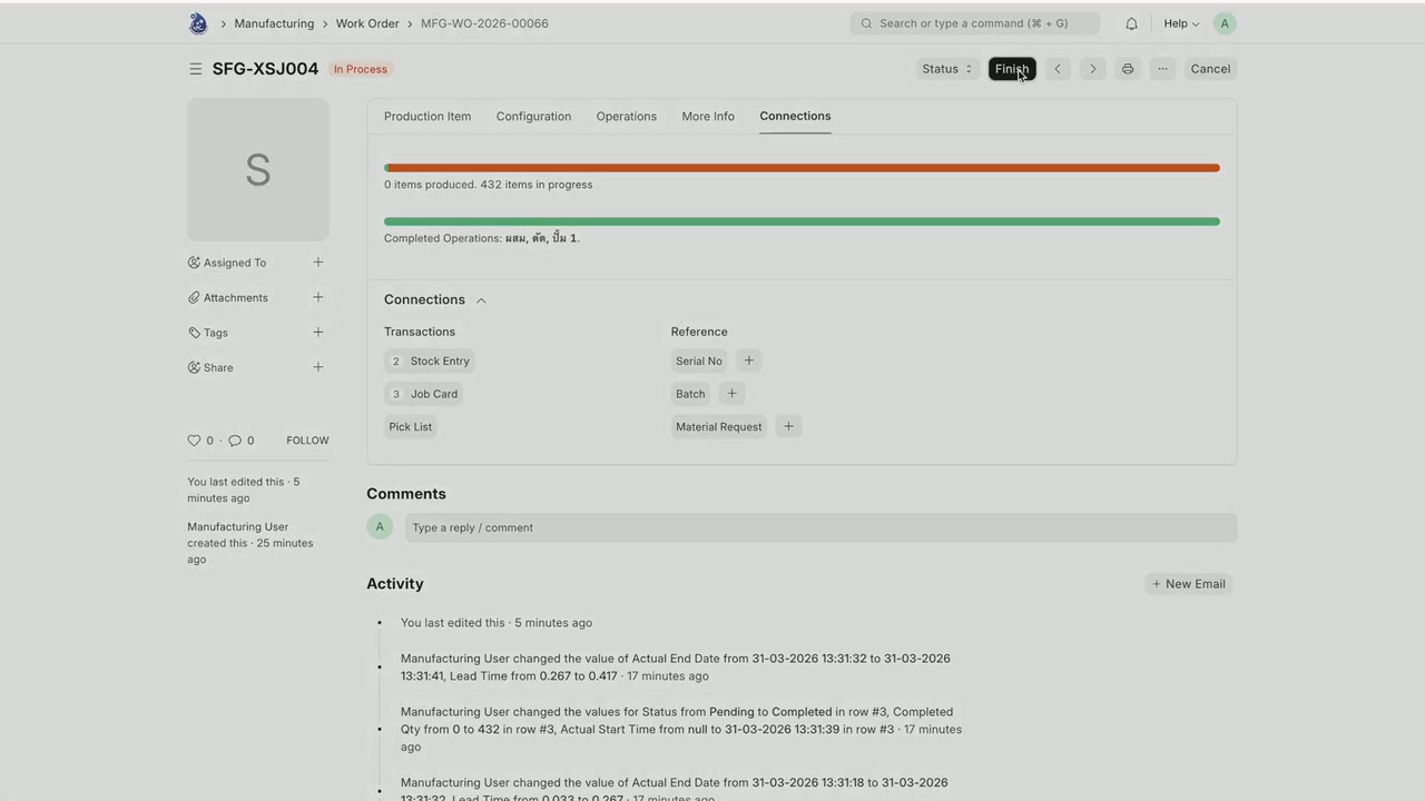 Work Order Connections